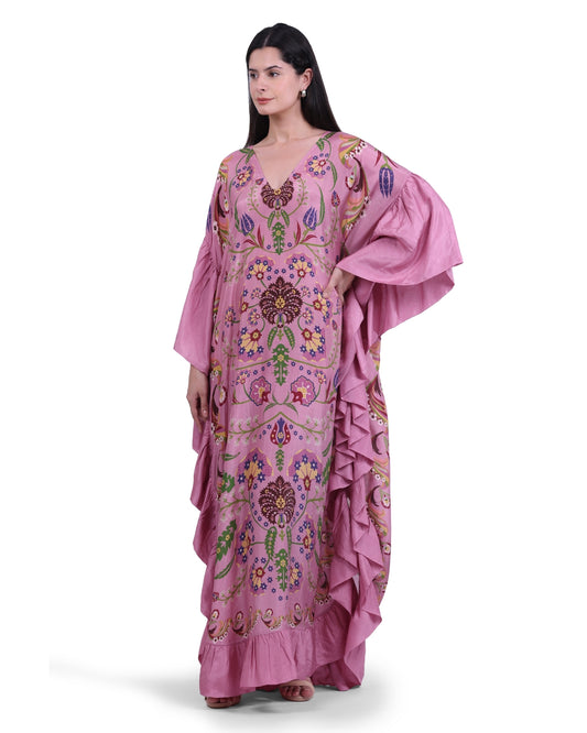 The Volante Dress - Nocturne Jardin