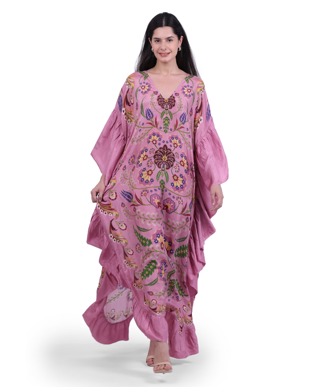 The Volante Dress - Nocturne Jardin